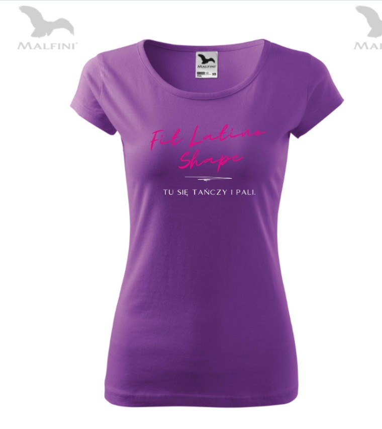 Koszulka Fit Latino Shape fioletowa
