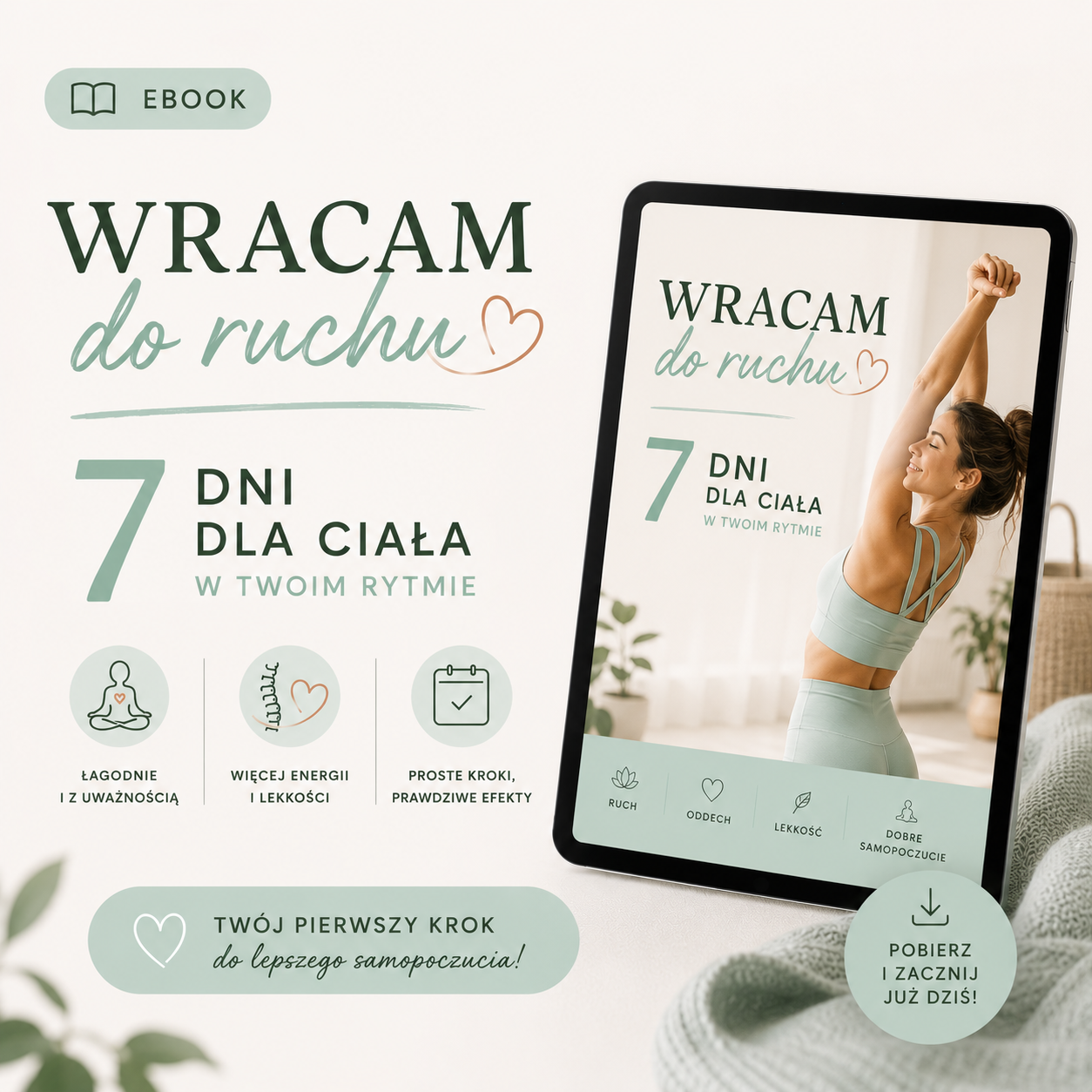 Workbook "Wracam do ruchu - 7 dni dla ciała w Twoim rytmie"